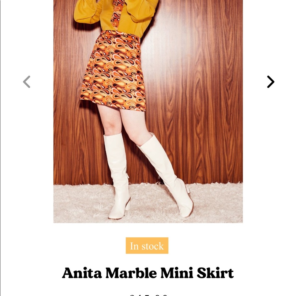 Hippie Shake Retro Mod Skirt
